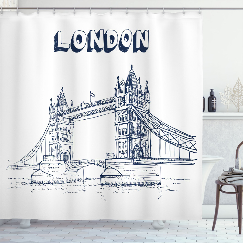 Europe Big Ben Landmark Shower Curtain