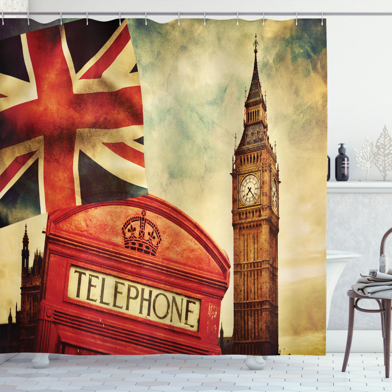 Big Ben England London Shower Curtain