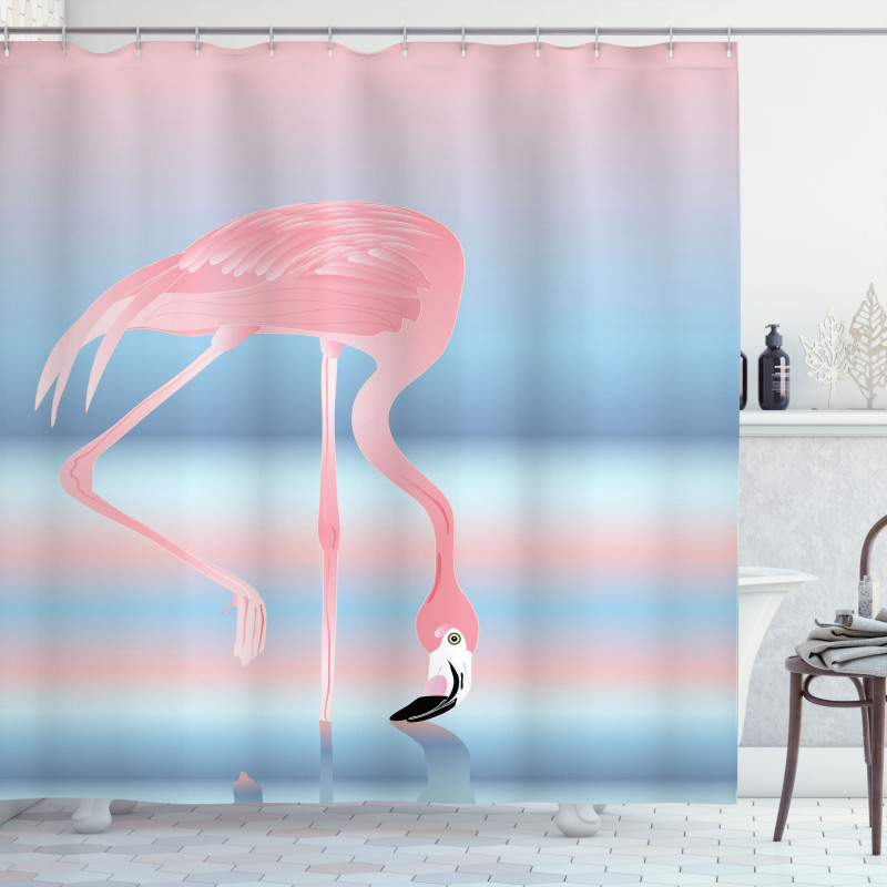 Birds in Love Lake Shower Curtain