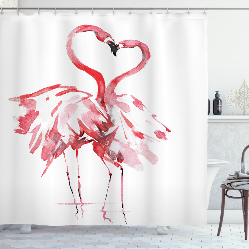 Lovers Kissing Shower Curtain
