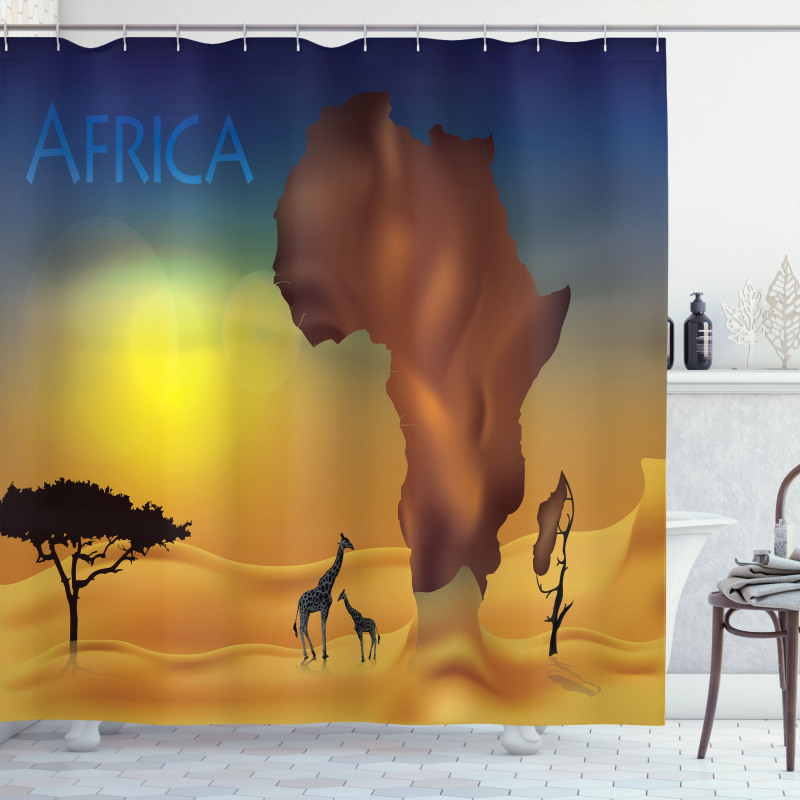 Tropical Wild Animal Shower Curtain