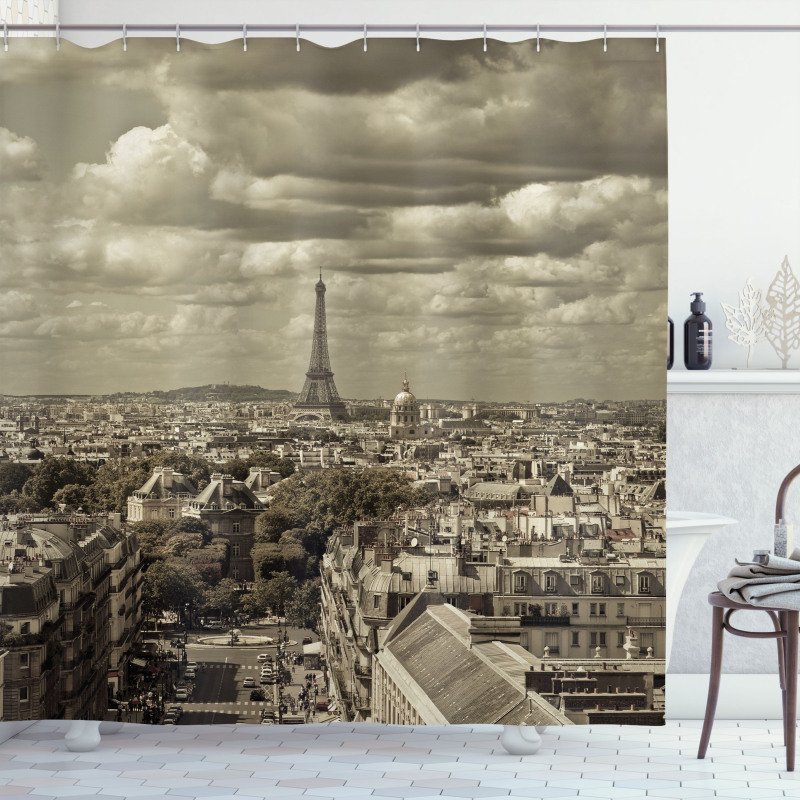 City Skyline of Paris Shower Curtain