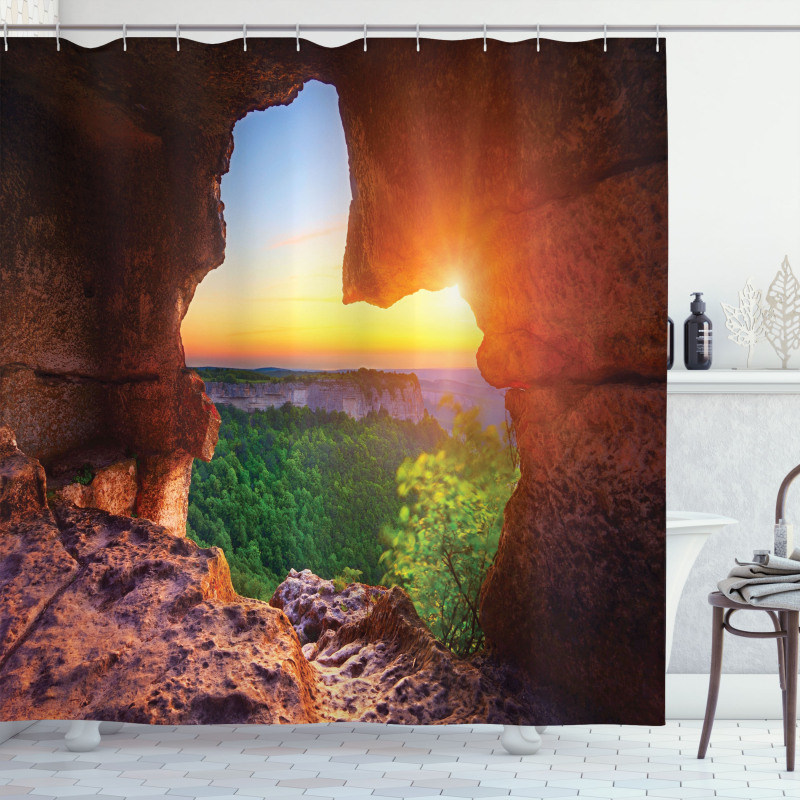 Canyon at Sunset Time Shower Curtain