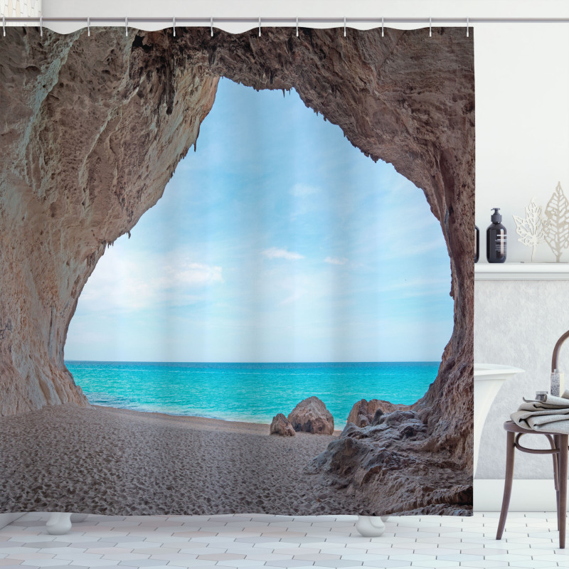 Mediterranean Beach Shower Curtain