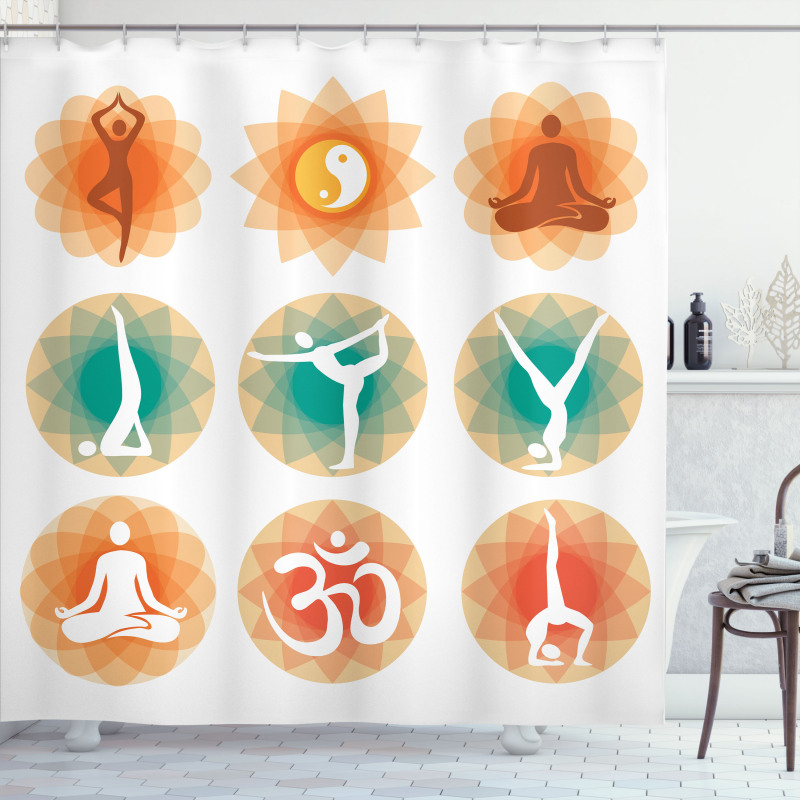 Mental Spirits Pattern Shower Curtain