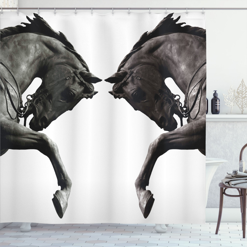 Abstract Horse Shower Curtain