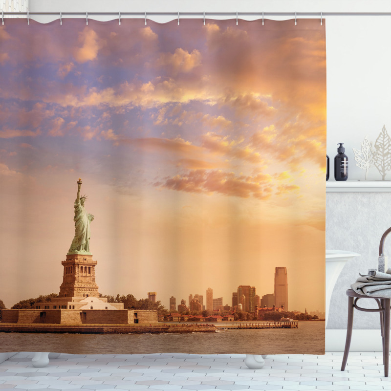Freedom on NYC Shower Curtain
