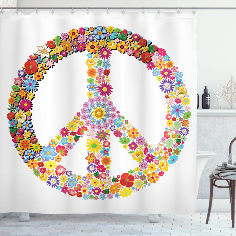 Floral Peace Shower Curtain