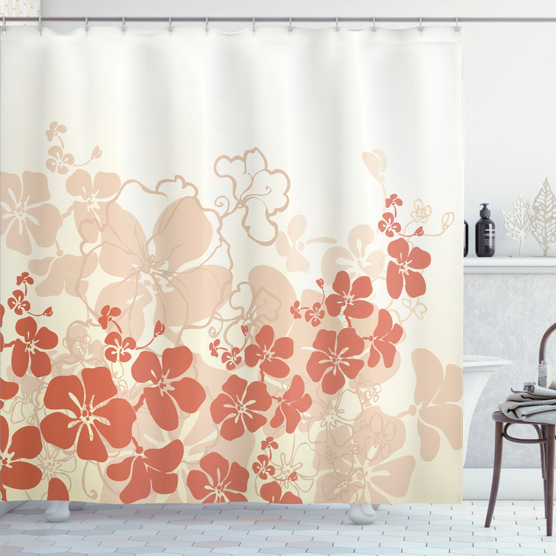 Hawaii Flowers Tropical Shower Curtain