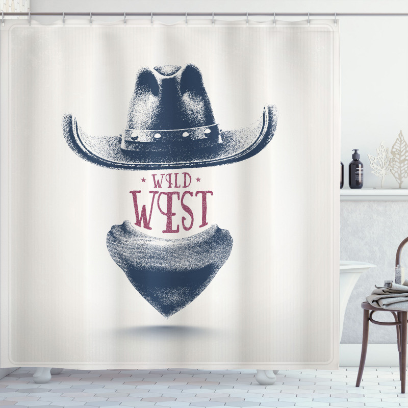 Wild West Cowboy Hat Shower Curtain