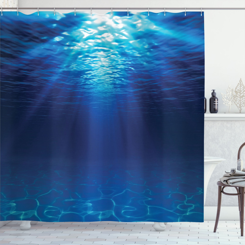 Sandy Seabed Sea Scene Shower Curtain