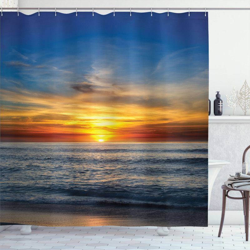 Pacific California Sunset Shower Curtain
