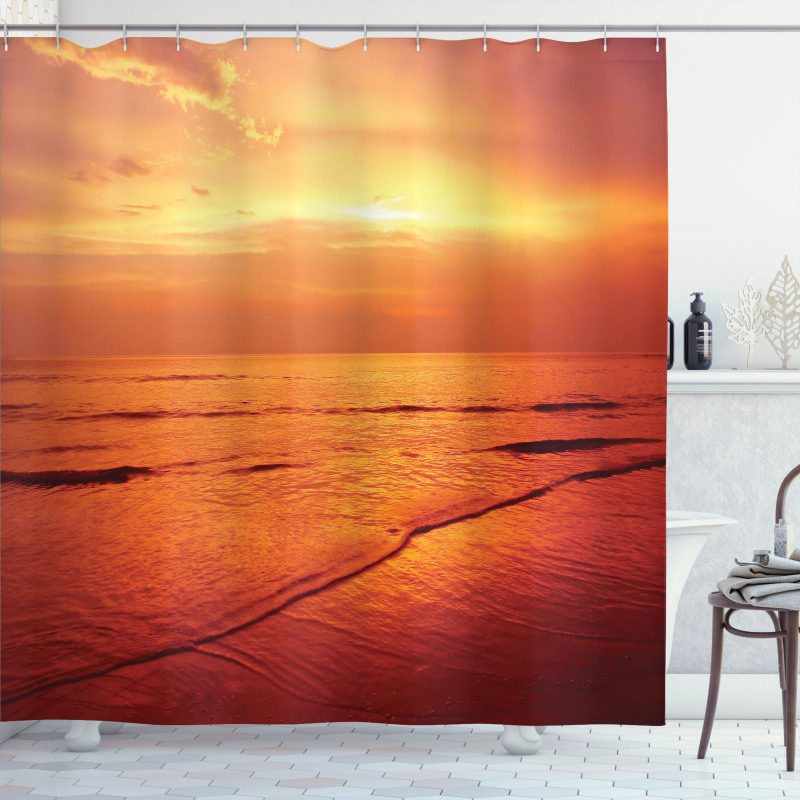 Twilight Karon Beach Shower Curtain