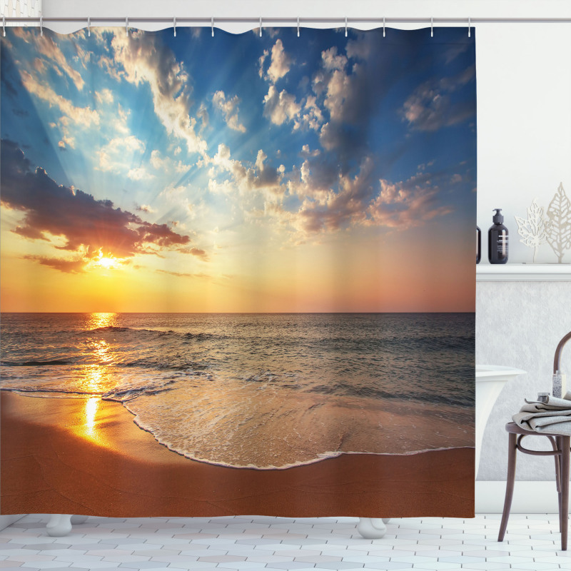 Sea Honeymoon Travel Shower Curtain