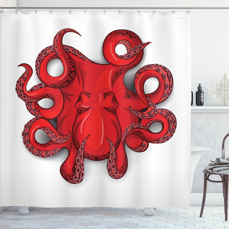 Octopus Animal Marine Shower Curtain