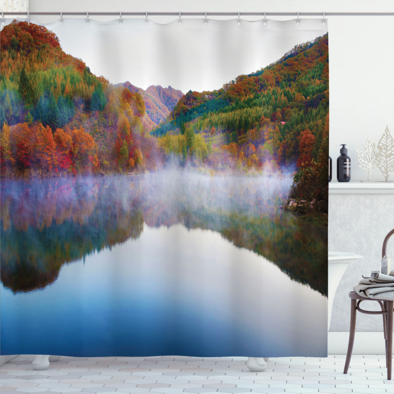 Lake Mountain Scenery Shower Curtain