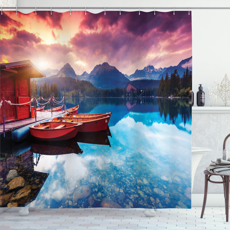 South Asia Romantic Shower Curtain