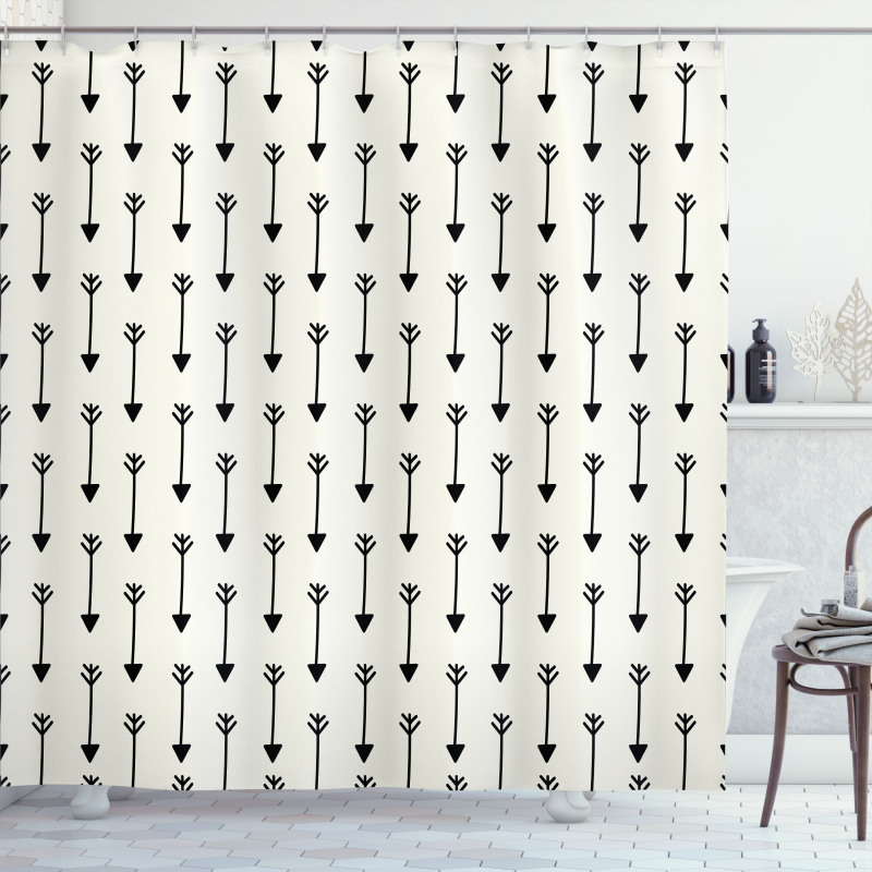 Retro Boho Arrow Pattern Shower Curtain