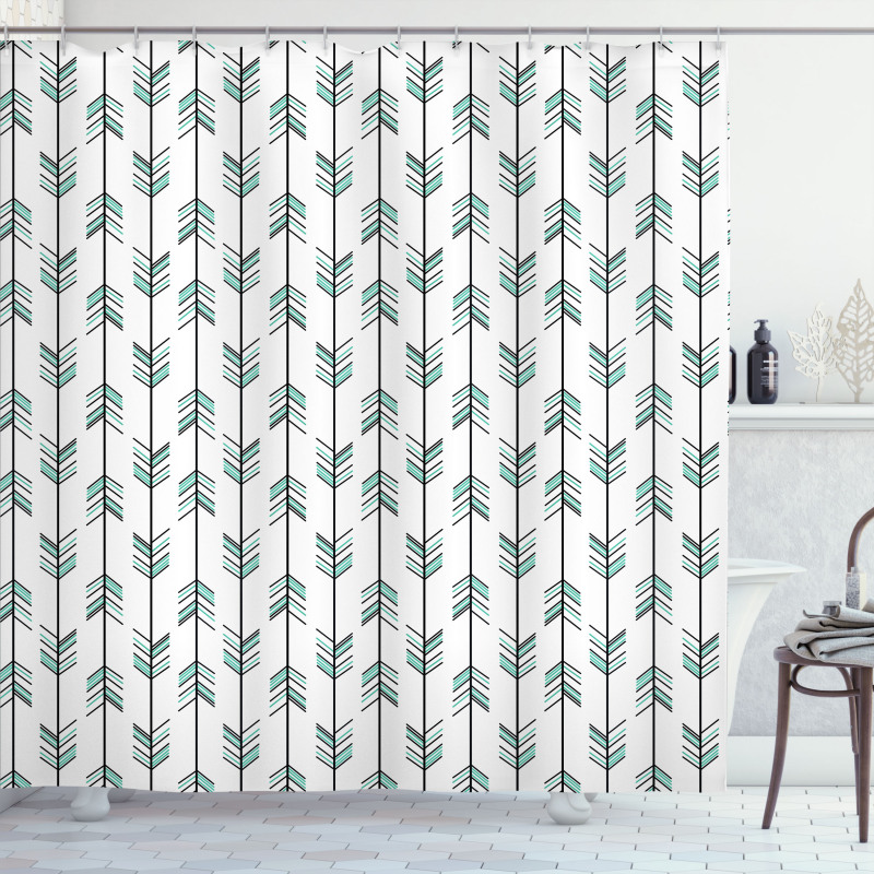 Tribal Graphic Pattern Shower Curtain