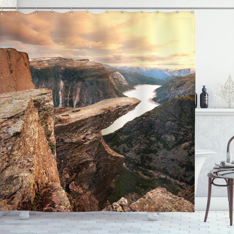River Canyon Norway Shower Curtain