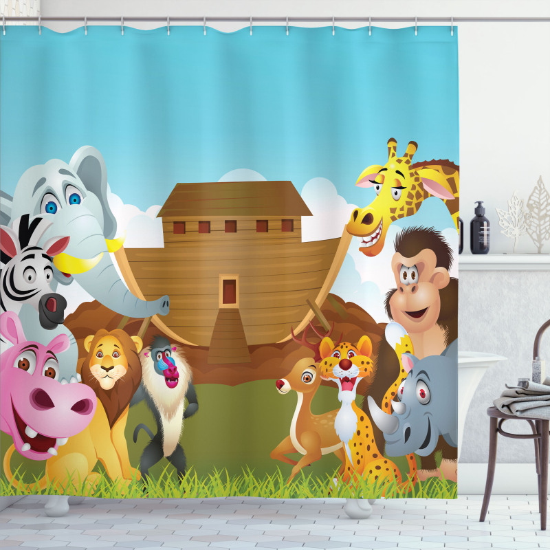 Mythical Animals Ark Shower Curtain