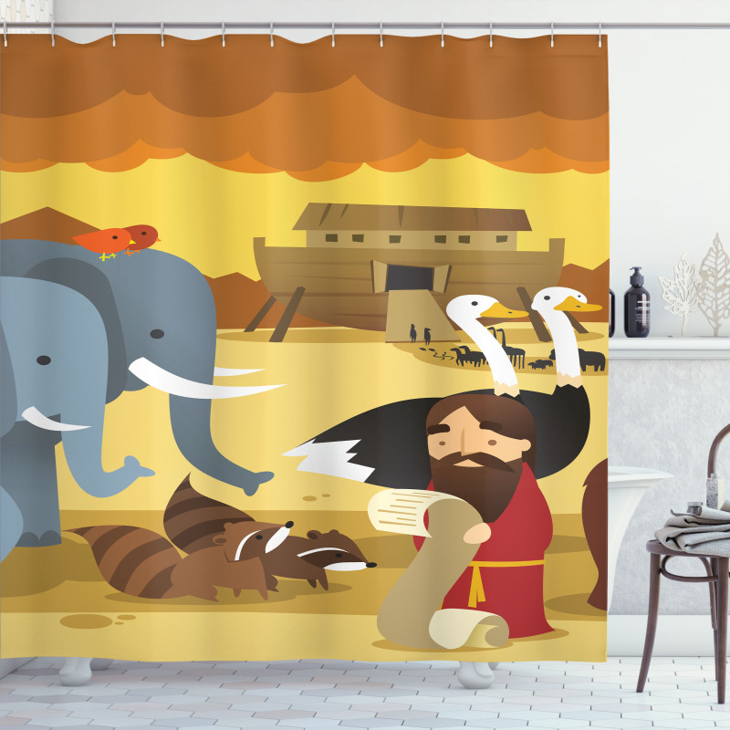 Animals on the Ark Shower Curtain