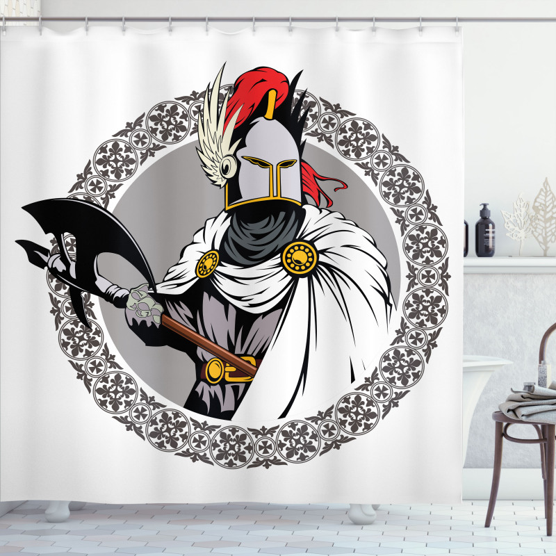 Knight Heroic Armour Shower Curtain