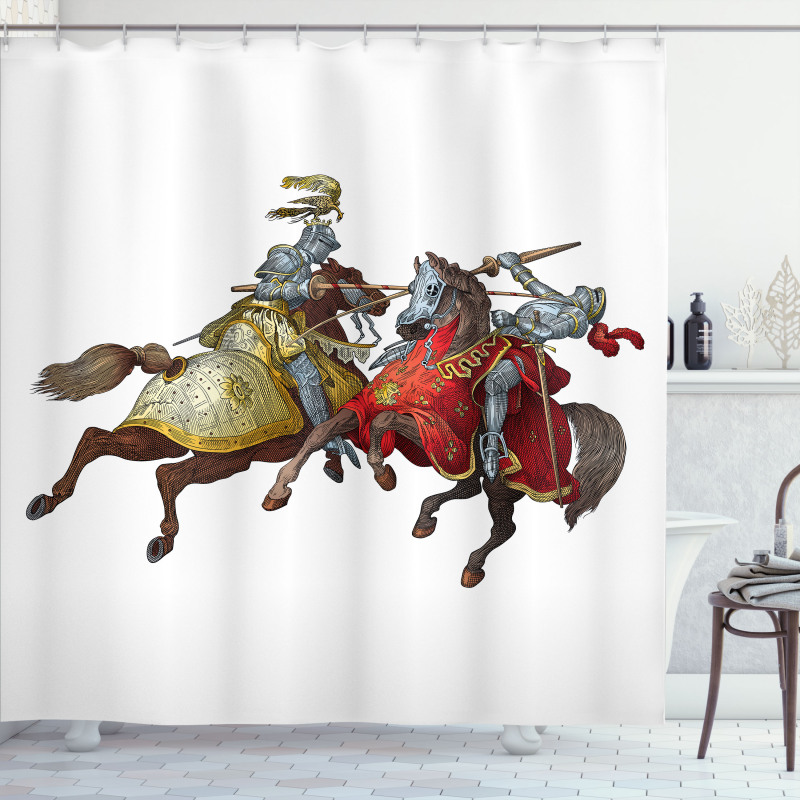 Middle Age Knights Shower Curtain