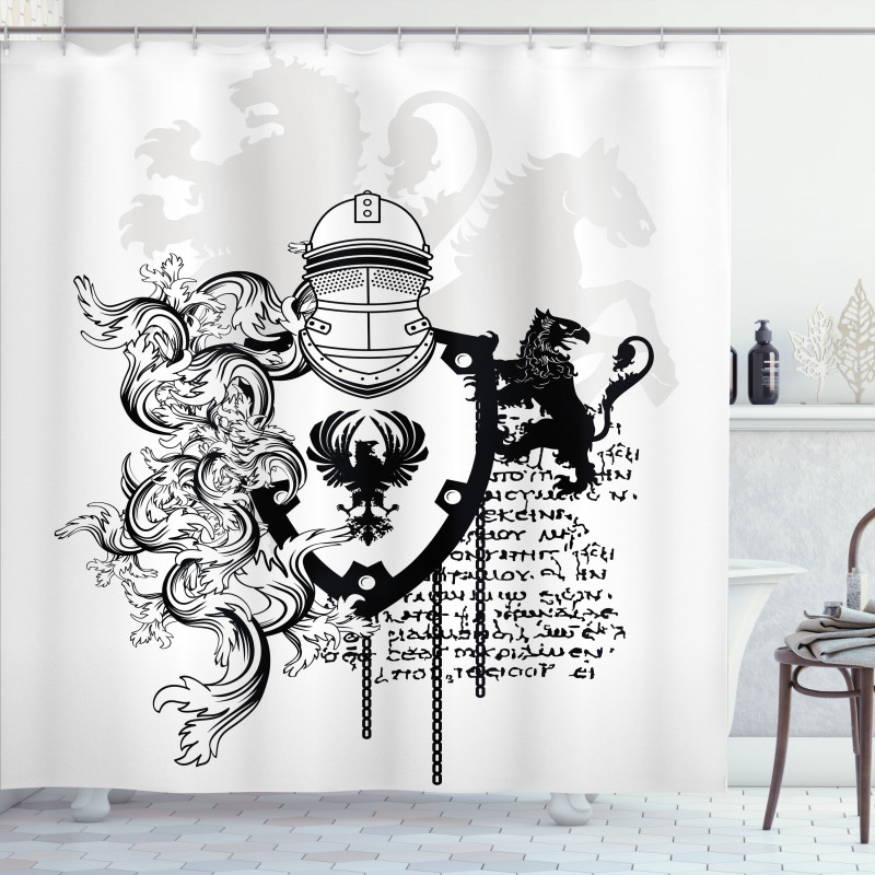 Medieval Knight Shower Curtain