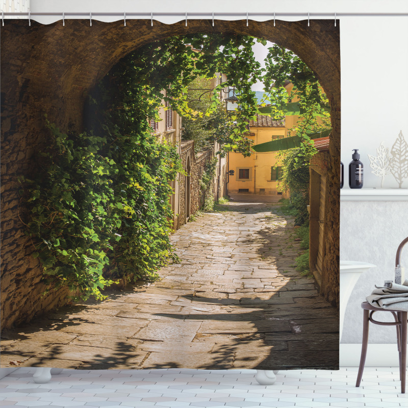 Old Street of Tuscany Shower Curtain