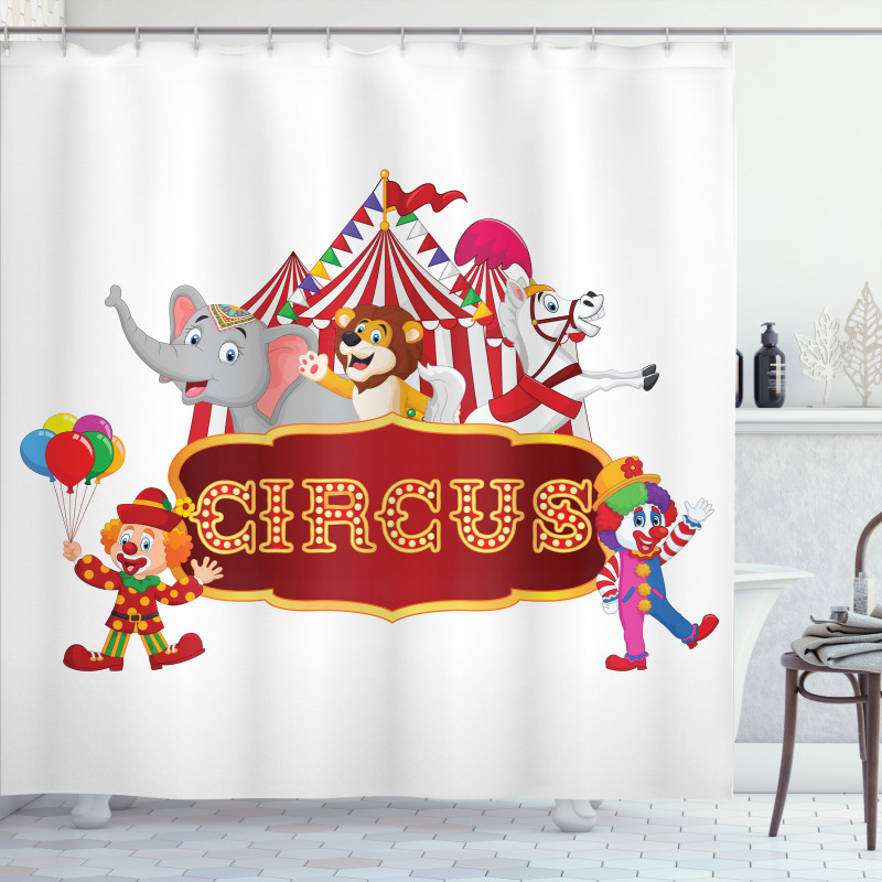 Nostalgic Circus Tent Shower Curtain