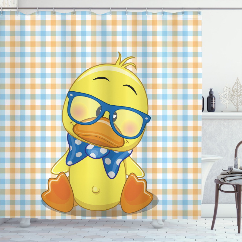Hipster Boho Cool Duck Shower Curtain