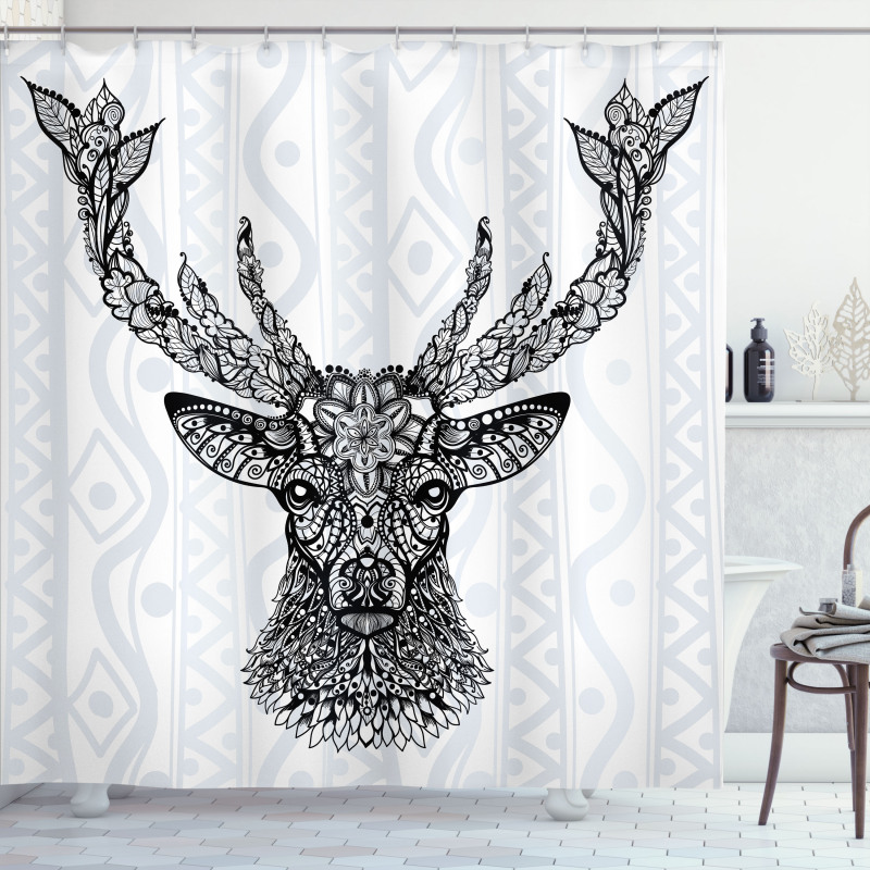 Bohem Deer Shower Curtain