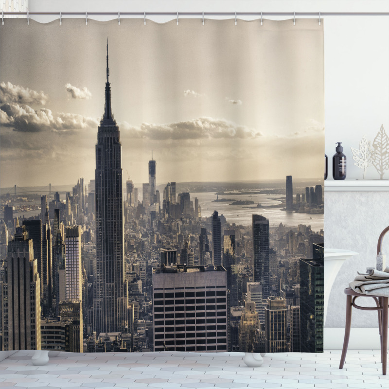 NYC Winter Time Shower Curtain