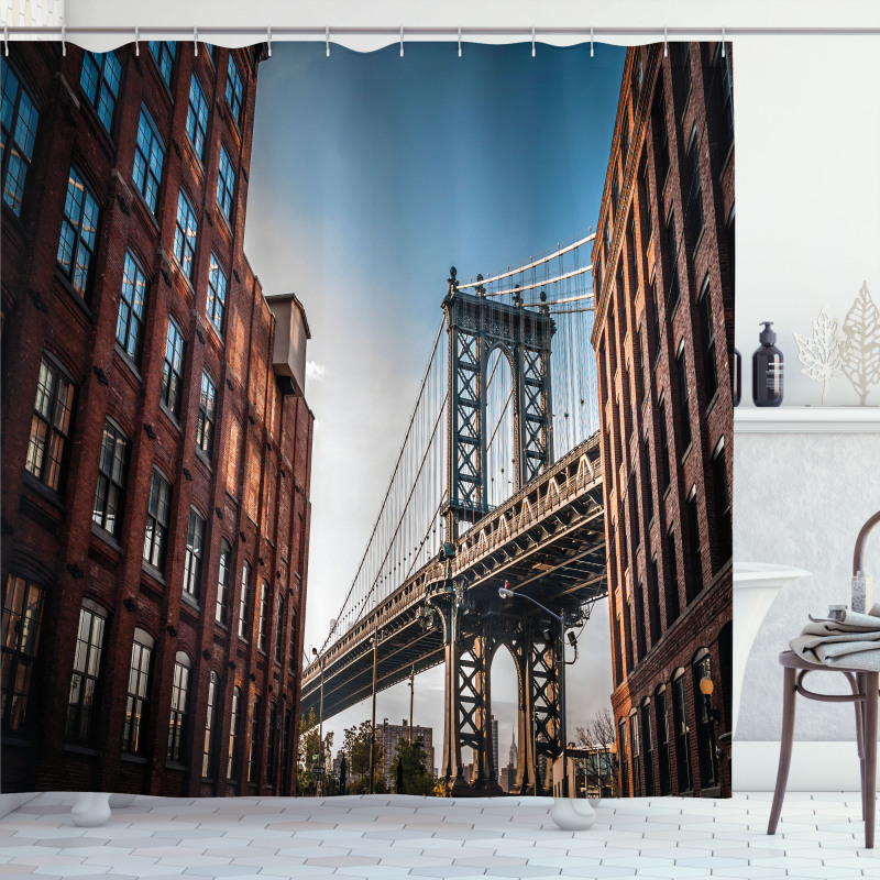 Manhattan Bridge USA Shower Curtain