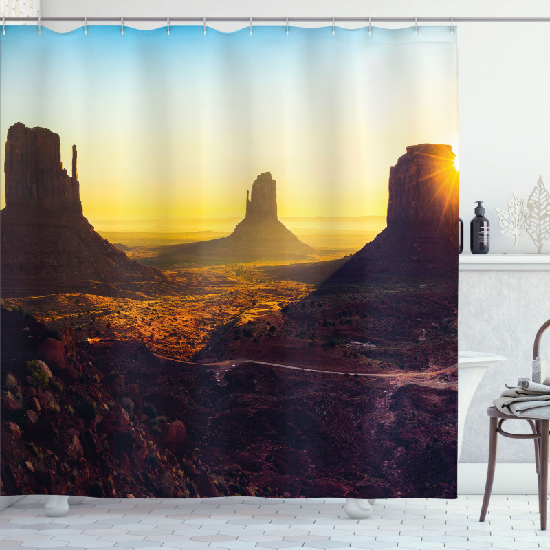 Sunrise Monument Valley Shower Curtain