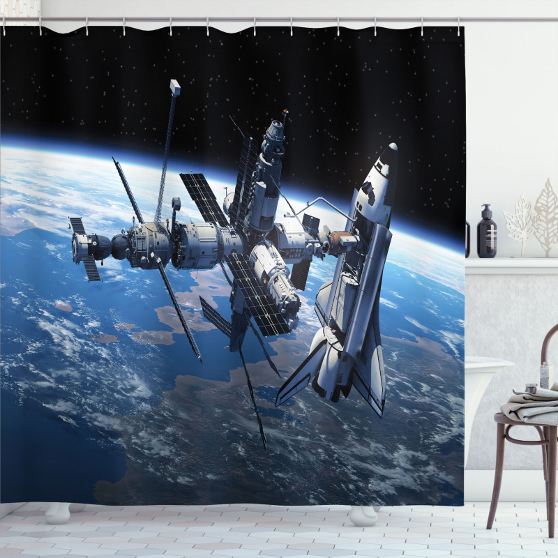 Cosmonaut Adventure Shower Curtain