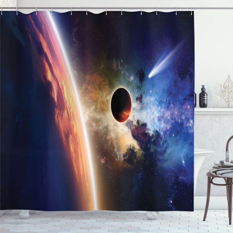 Solar System Cornet Shower Curtain