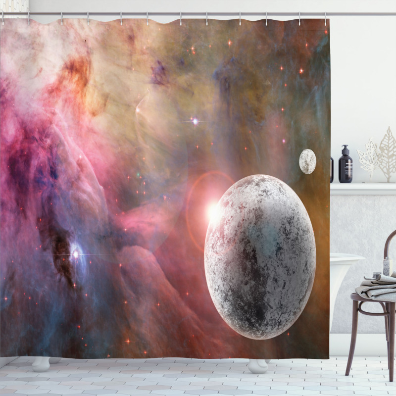 Frozen Planet Nebula Shower Curtain