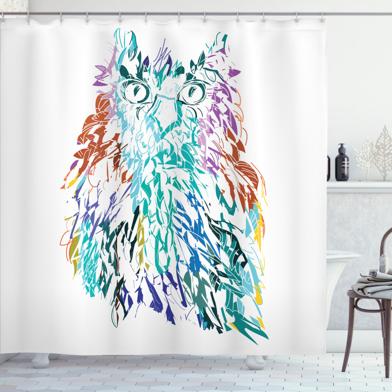 Feathers Eyes Vision Shower Curtain