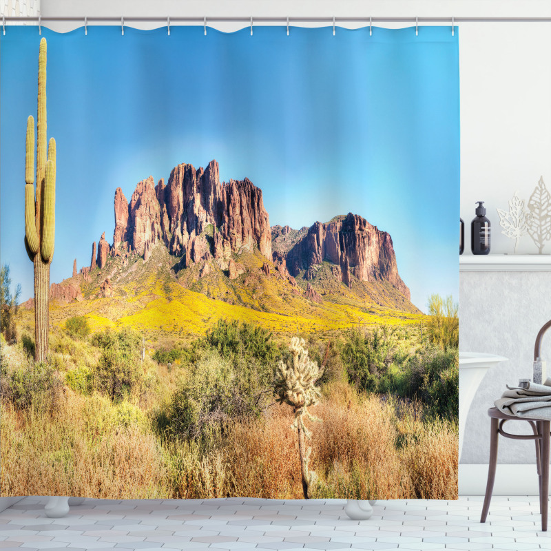 Blooming Mountain Shower Curtain