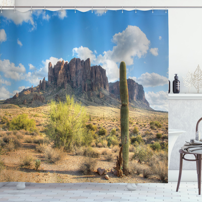 Canyon Cloudy Cliff Shower Curtain