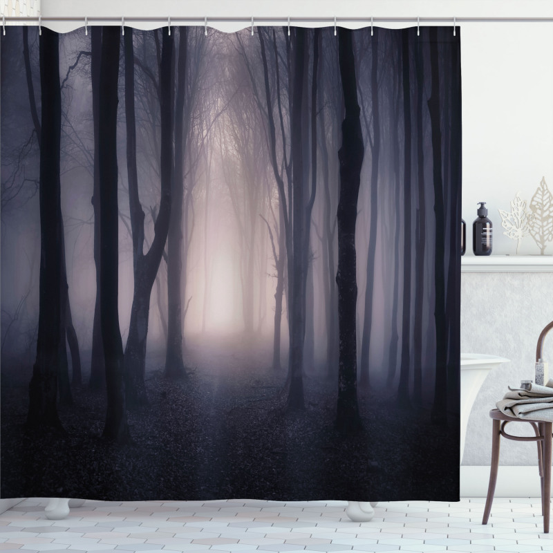 Deep in Spooky Jungle Shower Curtain