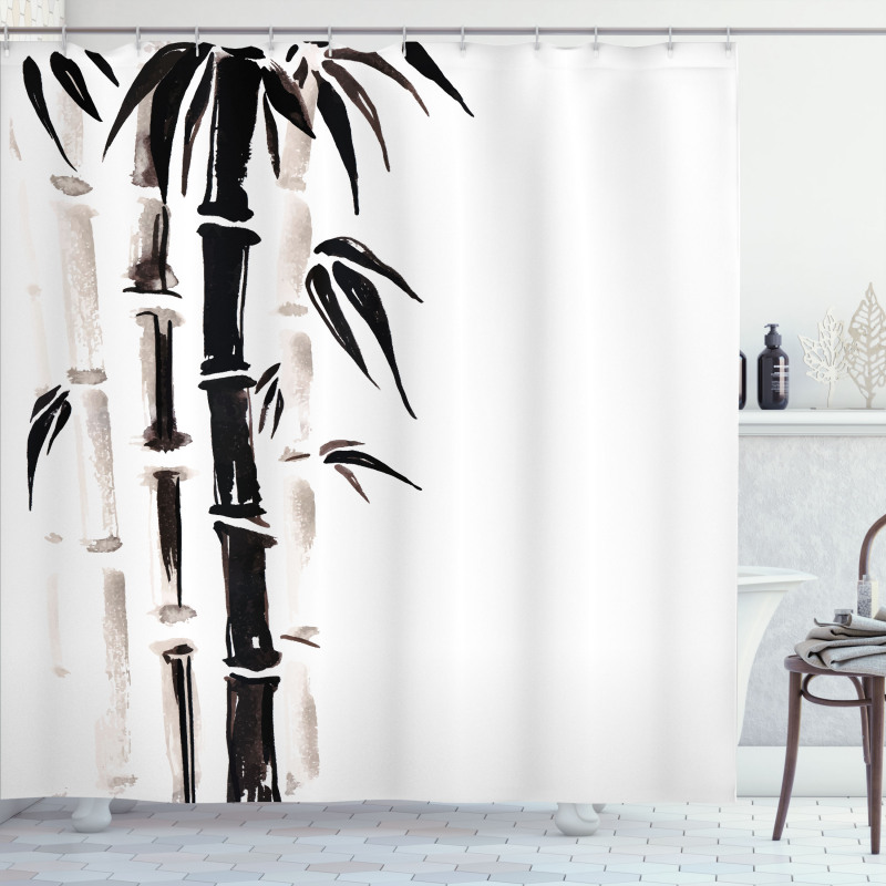 Bamboo Pattern Shower Curtain