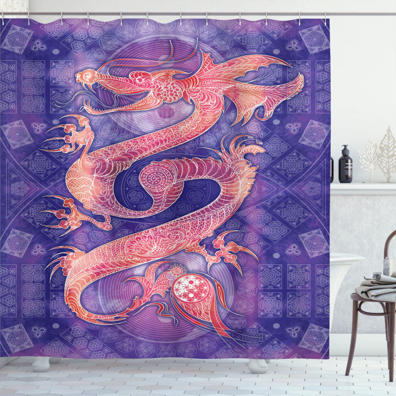 Chinese Yin Yang Shower Curtain
