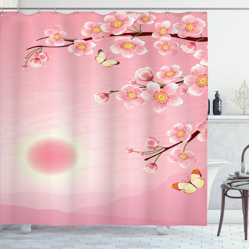 Nature Blossom Tree Shower Curtain