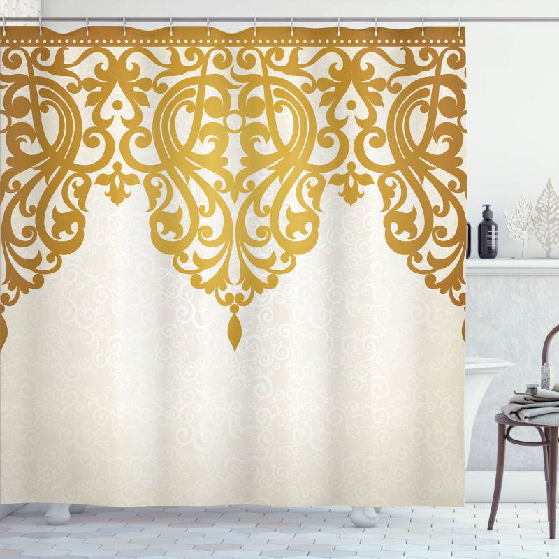 Medieval Baroque Art Shower Curtain