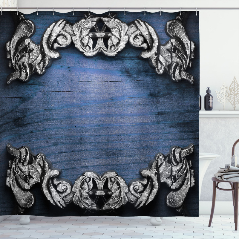 Gothic Iron Ornament Shower Curtain