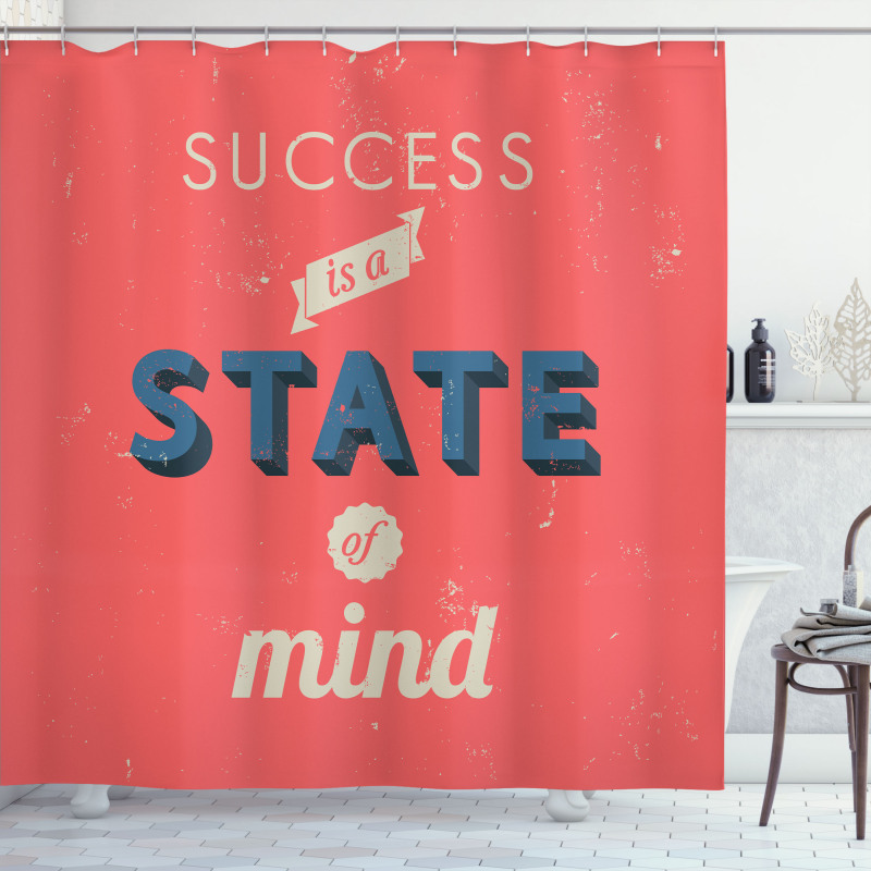Success Motivating Words Shower Curtain