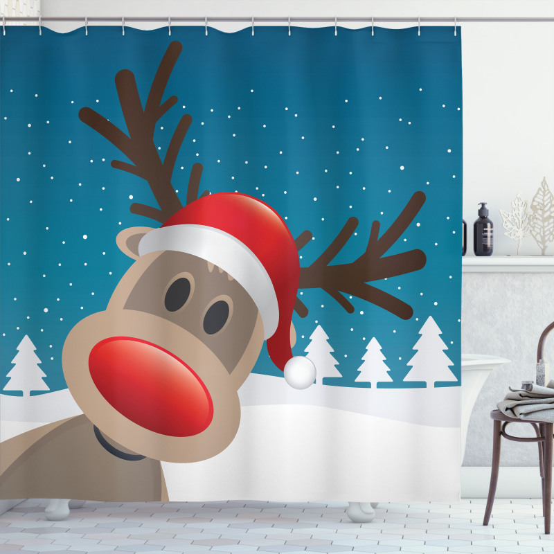 Noel Fun Nursery Cartoon Shower Curtain